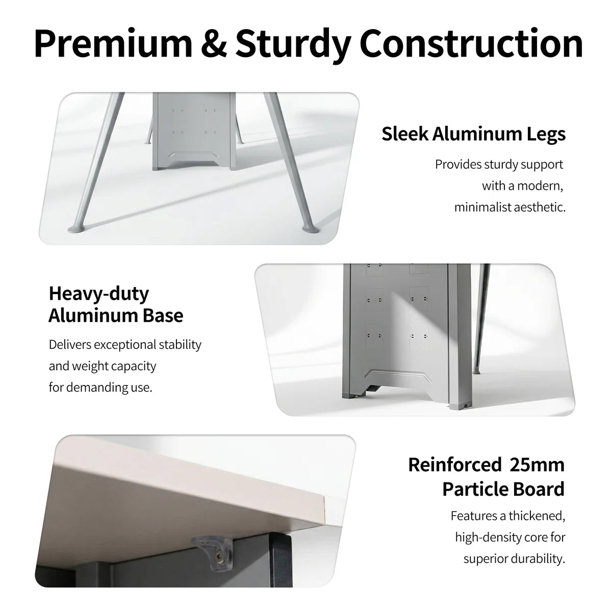 Okeysen 110" Octagonal Irregular Conference Table with 2 Outlets, 8-Sided Polygon Meeting Desk