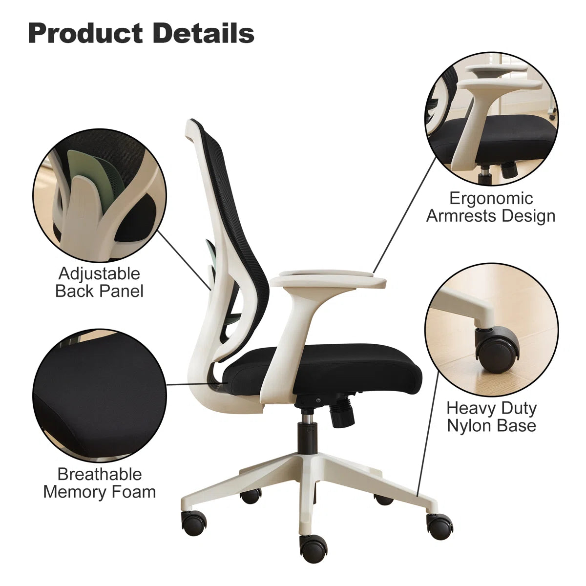 Okeysen BIFMA Certified Ergonomic Mesh Executive Chair for Home&Office