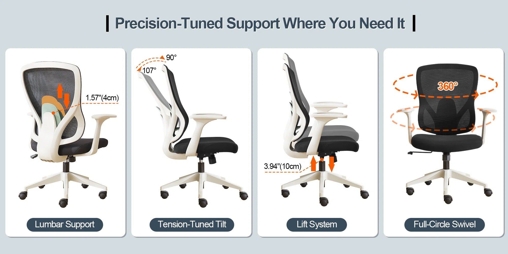 Okeysen BIFMA Certified Ergonomic Mesh Executive Chair for Home&Office