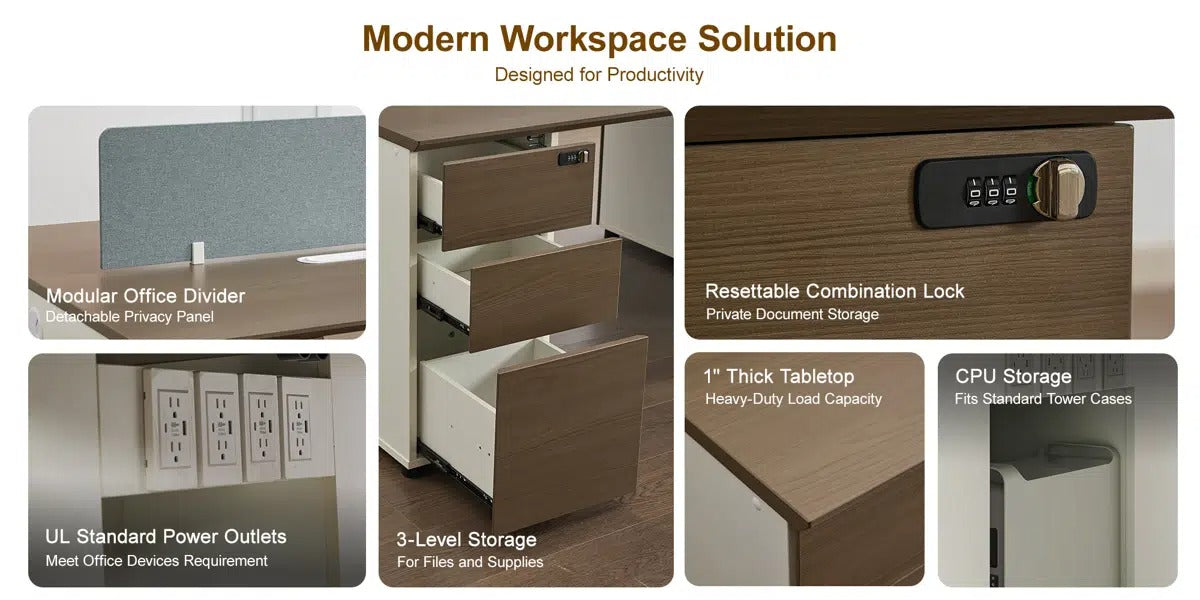 Okeysen 2 Person Benching Workstation