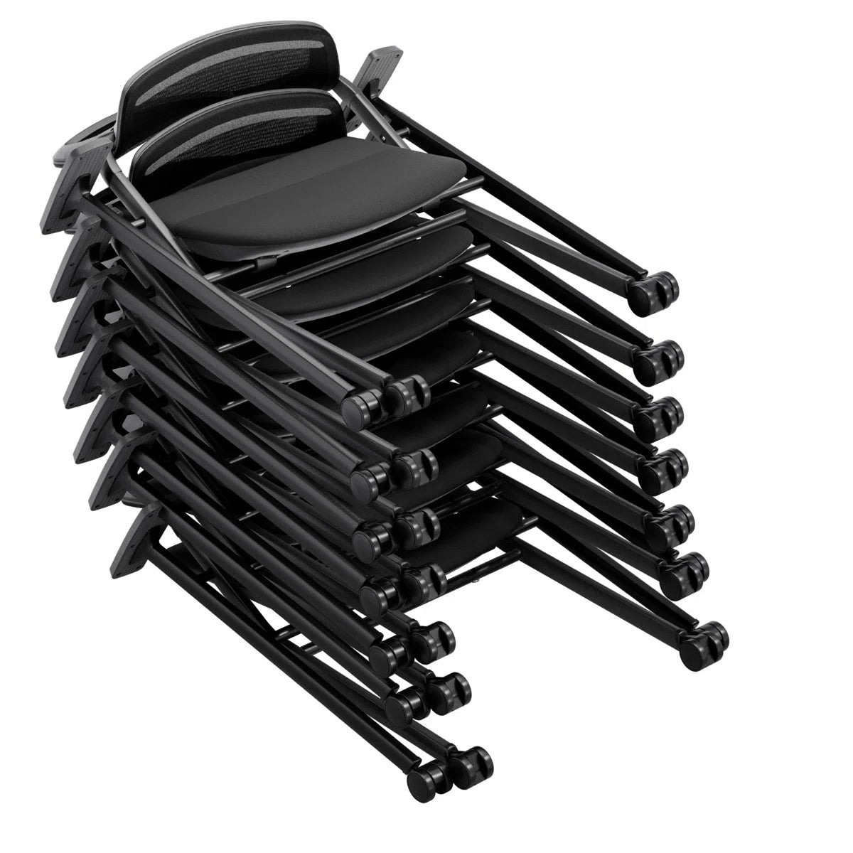 Niaja Foldable Training Chair Nesting BIFMA-Certified Chairs Stackable